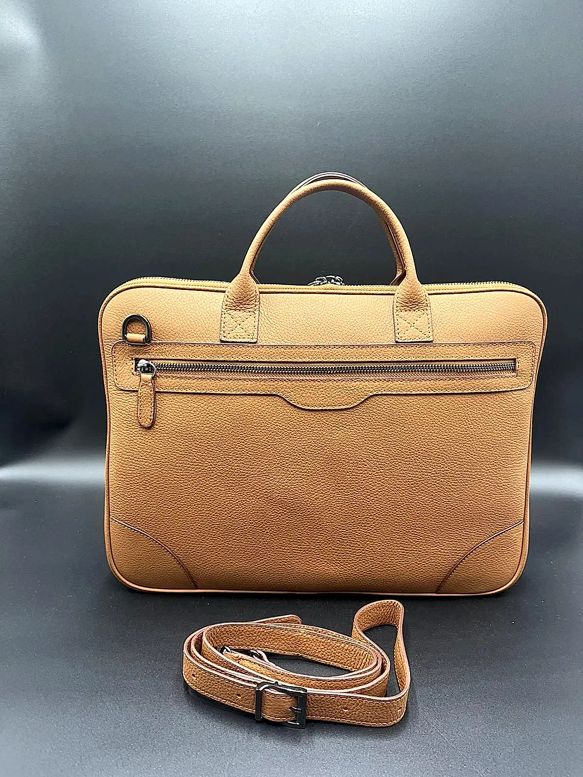 La Moda Unisex Hakiki Deri Evrak Çantası Laptop Bölmeli 16 '' inç 